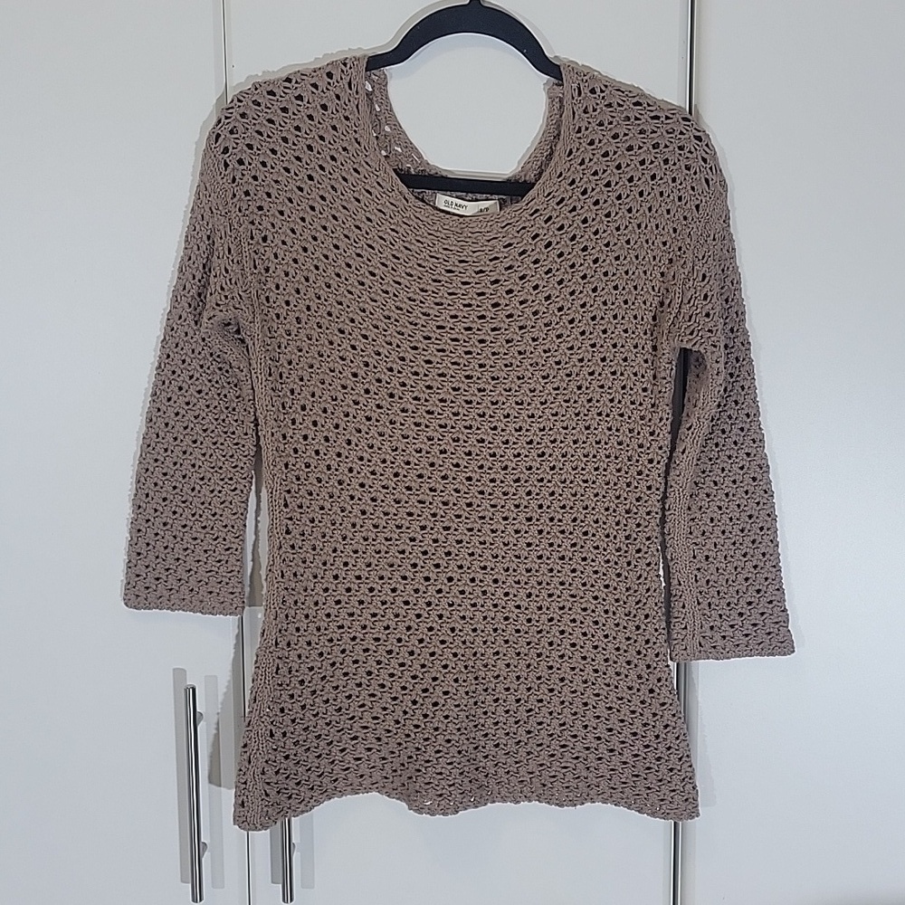 OLD NAVY Loose Knit 3/4 Sleeve  Pullover Top - Small